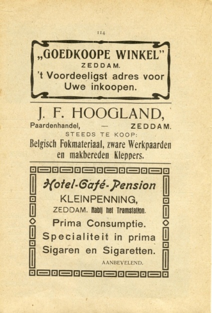 Goedkopewinkel J.F.Hoogland Kleinpenning blz114