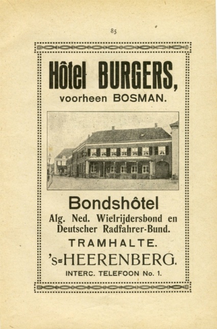 Hotel Burgers voorheen Bosman blz 85