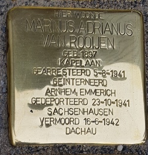 Marinus Adrianus van RooijenStolperstein.jpg